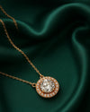 Classic Solitaire Circle Necklace